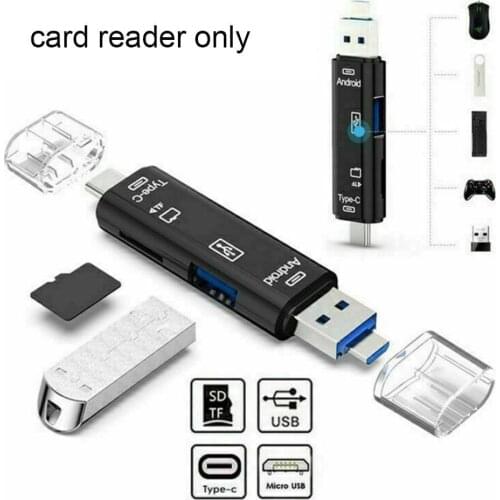 All In 1 Card Reader SDHC SD TF MicroSD Card Reader C Micro Type OTG For Macbook Xiaomi Huawei Android Phone PC USB Adapter Z2M0