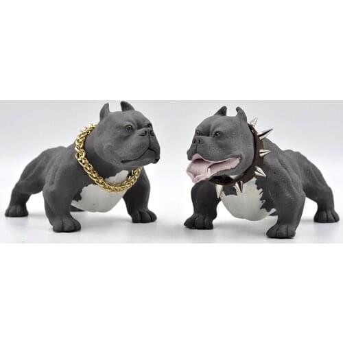 Ceramic Bulldog Statue Abstract Puppy Sculpture Modern Animal Figurine French American British Ornament Pet Toy Gift Crafts