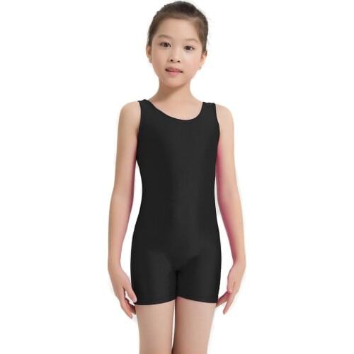 AOYLISEY 3-12 Years Toddler Tank Shorty Unitard Kids Romper for Girls Ballet/Skate Gymnastics Leotard Gymnastics Dance Costume