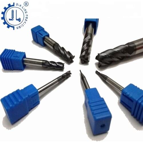 JIALING 1pc four flute milling cutterend mill 3mm 10mm hrc55 end mill 0.5 end mills cutting carbide