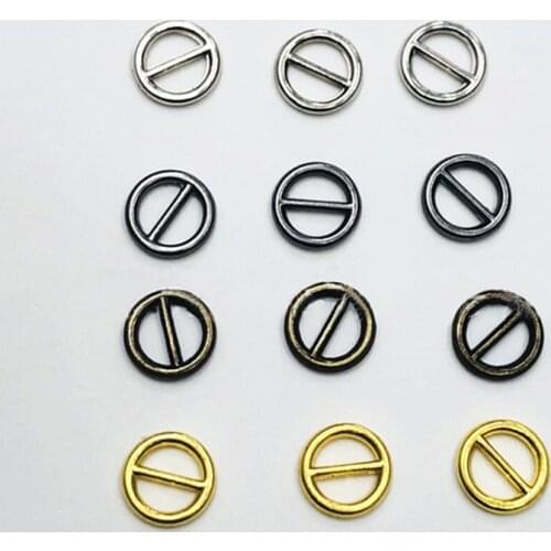 20PCS/lot 5mm DIY Dolls Decoration Accessories Round Mini Button Belt Buckles Quilting Crafts Material Supplies