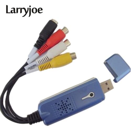 Larryjoe USB 2.0 Video Capture With Audio DC60 TV DVD VHS to USB Converter Capture Grabber Adapter for Window