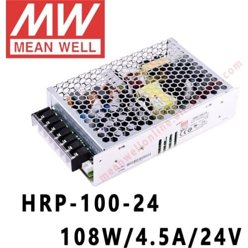 Mean Well HRP-100 series DC 12V 24V 36V 48V meanwell 100W single output with PFC Function Switching Power Supply