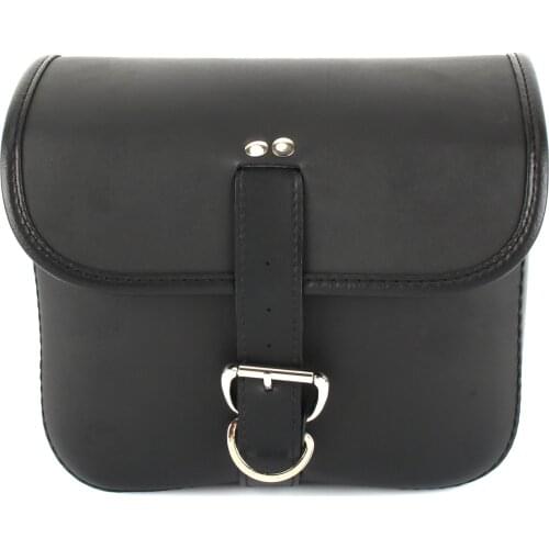 Motorcycle Saddlebag PU Leather Black Battery Bag Case Box Tool Bags Luggage Pouch For Harley Dyna Fat Bob Low Rider Street Bob