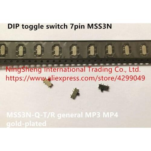 Original new 100% import DIP toggle switch 7pin toggle MSS3N-Q-T/R general MP3 MP4 gold-plated