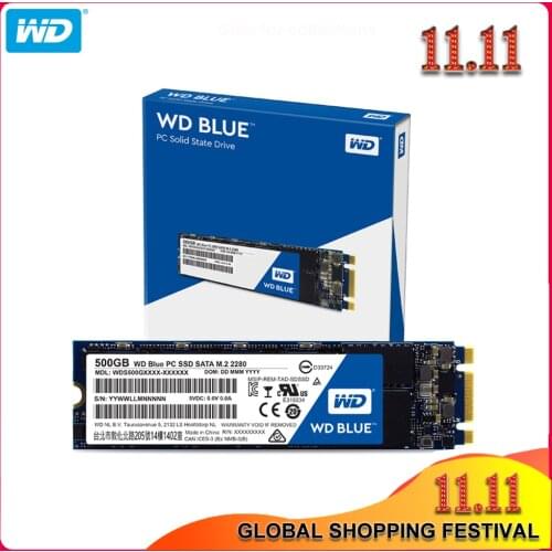 Original Western Digital WD Blue SSD 250GB 500GB 1TB 2TB Internal Solid State Hard Drive Disk M.2 2280 560MB/s for Laptop/PC