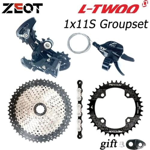 LTWOO AX11 1X11S Groupset 11 Speed Shift lever Derailleur SUNSHINE Cassette 46T 50T 52T KMC X11 Chain 104BCD Chainring 32-38T