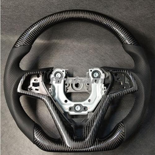 Customized Alcantara Leather Carbon Fiber Steering Wheel For Audi A4 A6 Quattro A4L A6L A8L Q5 Q7 2005 2006 2007 2009 2011 2013