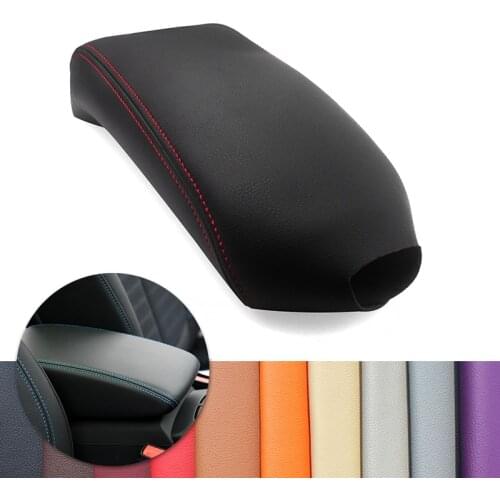 For Audi A3 2017 2018 Car Interior Center Console Armrest Box Microfiber Leather Cover Decor