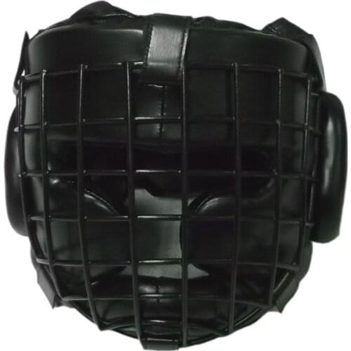 Helmet with removable metal bars and rear protection