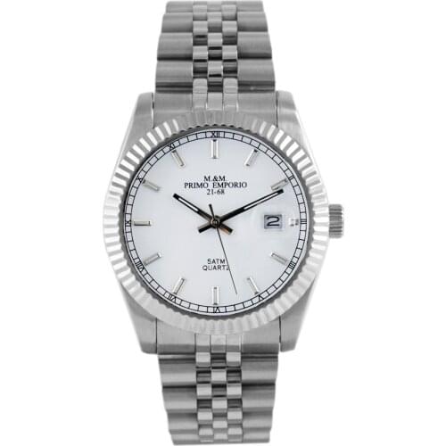 Steel Watch M & M first emporium 1054AW