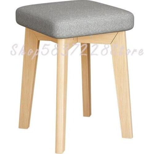 Chair Household Stool Simple Solid Wood Dining Chair Modern Simple Dining Chair Nordic Desk Chair Makeup Chair Net Red Chair