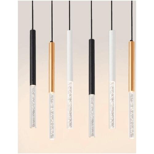 LED pendant lamp hanging lamp Dimmable 3cm Aluminum&Acrylic home Kitchen Island dining living room bar cafe droplight fixture