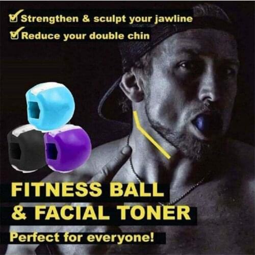 Face Bite Muscle Exerciser Jaw Fitness Ball Mandibular Training Device Facial Muscles Grip Strength Device