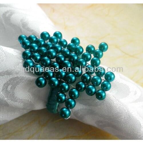 Beaded wedding napkin ring, napkin holder, decoration napkin ring