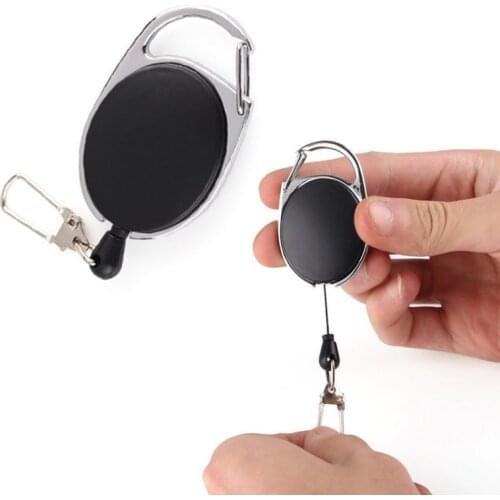 Outdoor Telescopic Wire Rope Key Burglar Keychain Tactical Retractable Chain Return key Ring Holder Camping Travel Kits