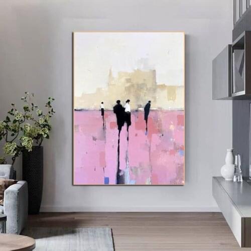 High Quality Abstract Figure Oil Painting Hand Painted Canvas Wall Decor Art Pieces Paintings Artwork For Living Room No Frame