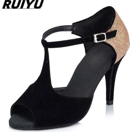 Womens Latin Dance Shoes Tango Salsa Ballroom Girls Dance Shoes High Heels Sandals 2020 Womens Shoes