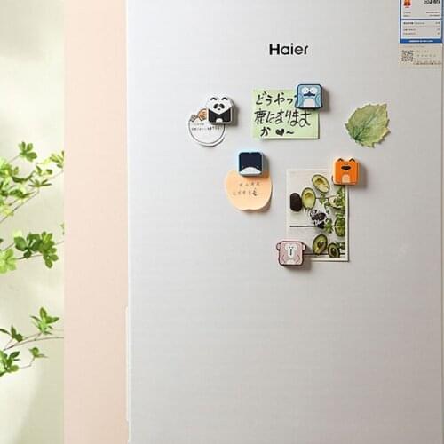 10pcs Creative Magnet Cartoon Cute Three-Dimensional Vivid Square Stereo Animal Silicone Fridge Magnet