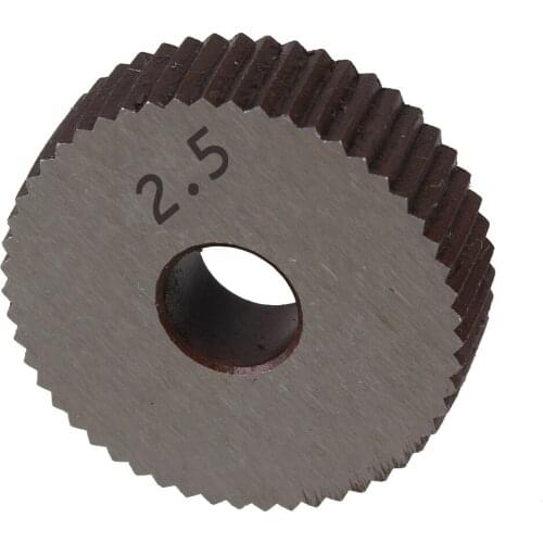 2Pcs Gear Hob Straight grain 2.5mm Wheel knurl HSS Wheel Knife Knurled Lathe Embossing Wheel Machine Tools Accessories