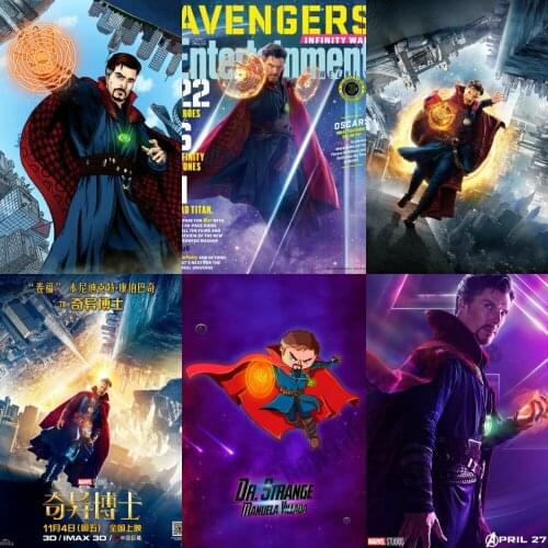 Diamond Painting DIY 5D Doctor Strange Marvel Superhero Movie Diamond Embroidery Full Round Mosaic Picture Home Decor Gift