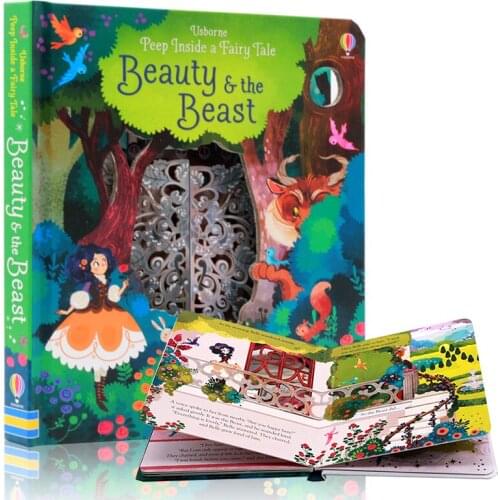 English Educational Picture Books Peep Inside Beauty and the Beast For Baby Early Childhood gift Children reading book