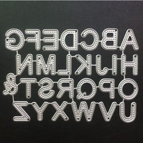 DIY Alphabet Letters Metal Cutting Dies for Scrapbooking Album Paper Cards Making Decorative DIY Craft Supplies 2020 New Die Cut