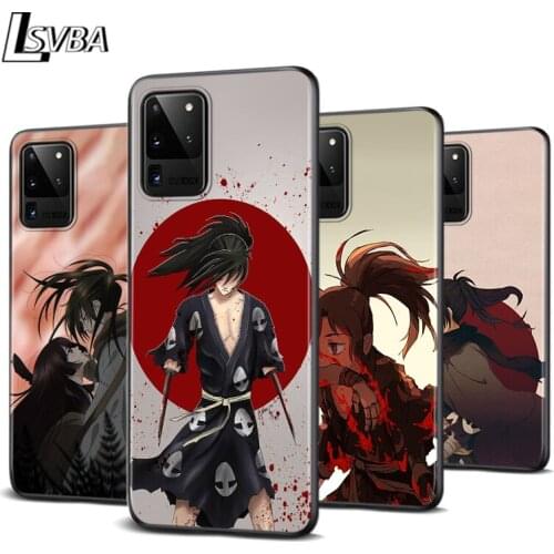 Anime Dororo and mio for Samsung Note 20 10 9 8 Ultra Plus A91 A81 A71 A51 A42 A41 A31 A21 A12 A11 A01 Black Phone Case