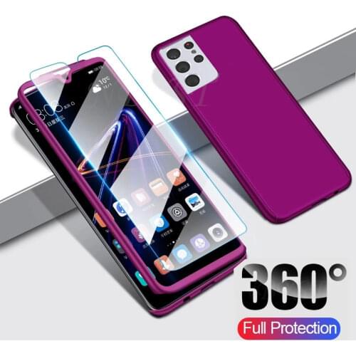 360 Full Protection Case For Samsung Galaxy S21+ S20 FE S9 S8 Plus S6 S7 Edge S10E Note 10 Lite Note 20 Ultra M11 M21 M30S Cover