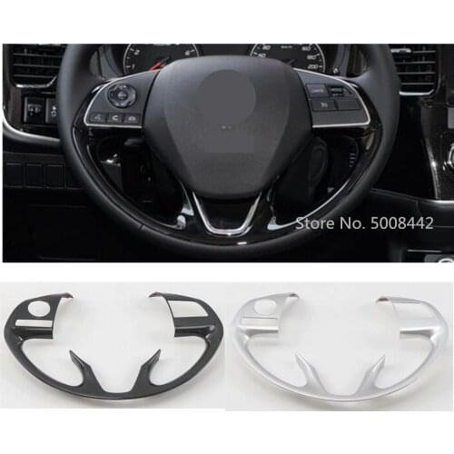 For Mitsubishi Outlander 2016 2017 2018 2019 2020 Car Cover Inner Inside Steering Wheel Interior Kit Switch Trim Frame 1pcs