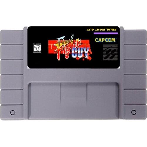 FINAL FIGHT GUY 16 bit NTSC Big Gray Game Card For USA Version Game Player
