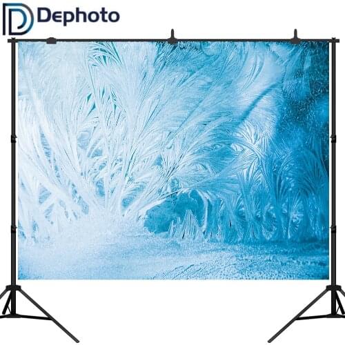Dephoto Photo Background Snow Winter White Blue Ice Flower Abstract Christmas Beauty Photophone Photography Backdrop Photocall