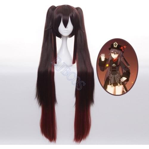 Game Genshin Impact Cosplay Halloween Hutao Cosplay Wig Genshin Impact Hu Tao Cosplay Hair