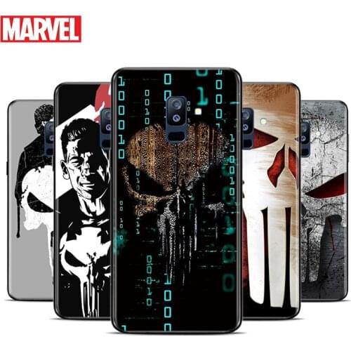 Marvel Punisher For Samsung Galaxy A9 A8 Star A8S A7 A6 A6S A5 A3 Plus 2018 2017 2016 A750 Black Phone Case