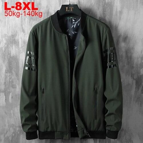 Mens Autumn Jacket 6xl 7xl 8xl Large Size Streetwear Hip Hop Jackets Men Oversized Coats Male Brand Bomber Baseball Jacket Coat