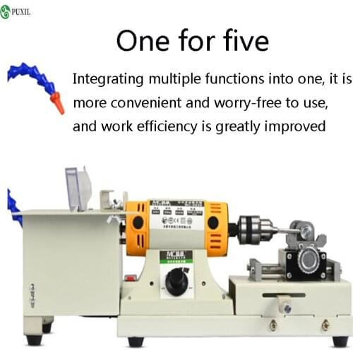 Multifunctional table grinder jade carving machine household diy small beeswax pearl round bead punching machine