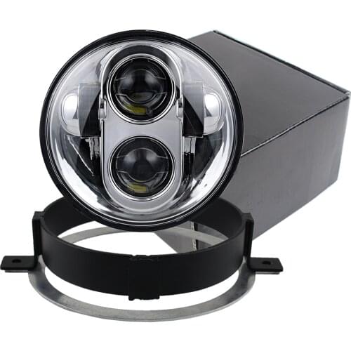 Motorcycle 5.75 inch Led headlight For Honda VTX 1300 1800 5 3/4" LED Chrome Headlight Kit with Bracket for Honda