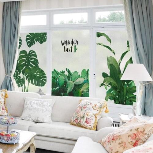 Nordic style window glass stickers home anti-peeping balcony shading glass film bathroom bedroom toilet