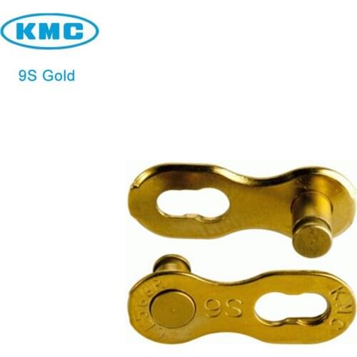 Original KMC 1/2" X 11/128" 9 Speed Missing Link 9 Gold non-reusable for Trekking 6.6 mm Magic Chain 6 Pair/lot