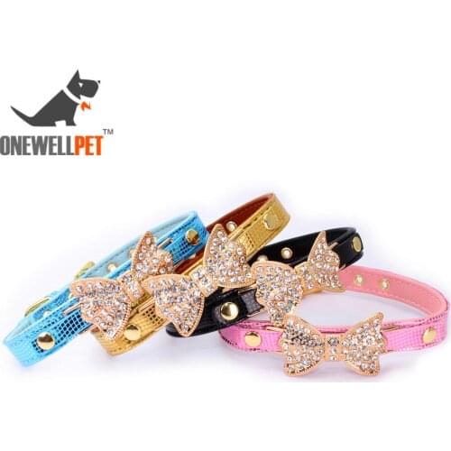 Dog Collars Harness Puppy Dog Sets Snake Litchi Patten PU Leashes Bite Neck Strap Tyrants Gold Collars Cat Dog Supplies 5 Colors