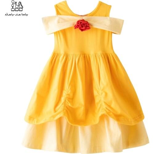 Baby Girls Dresses Contrast Stitching Bow Dress Flower Girls Dress Party Wedding Dress Elegent Princess Girls Clothes Vestidos