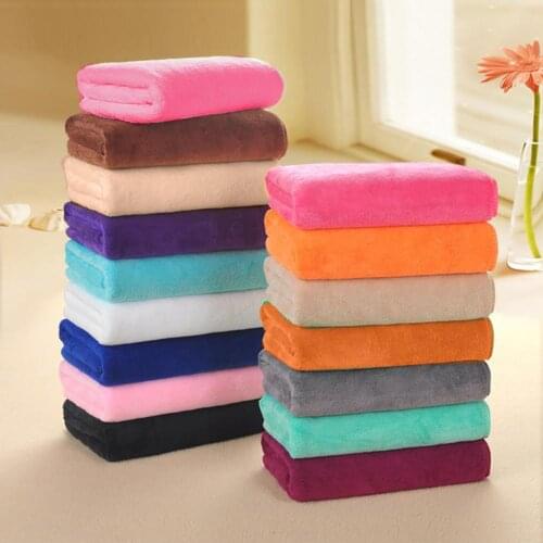 Practical Home Car Towel Microfiber Super Absorbent Quick Dry Shower Salon Barber- Shop Hair Drying Towel Solid Sport Gym Towel