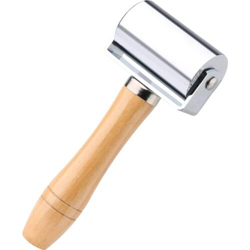 MIUSIE Press Edge Roller Leather craft Glue Laminating Tool Leather Edge Creaser & Smoother Steel Iron Roller DIY Handmade