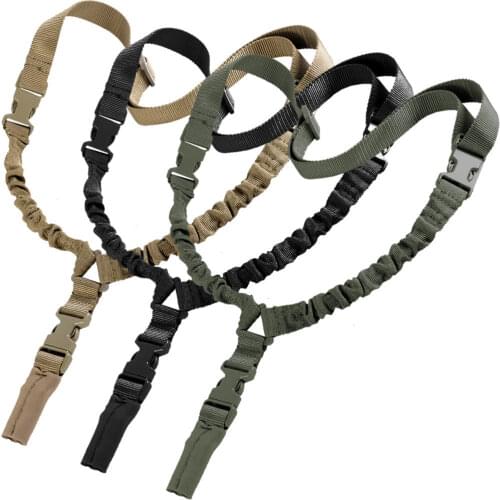 Adjustable Military Tactical Gun Sling Single Point Quick Release Bungee Rifle USA One Point Bungee Sling For M4 AR15