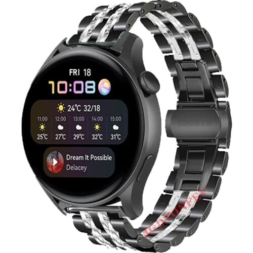 22mm watchband For Huawei Watch 3 pro GT2 Pro Smart watch Band Bracelet Stainless steel Straps For watch GT 2 46mm 2e Wristband