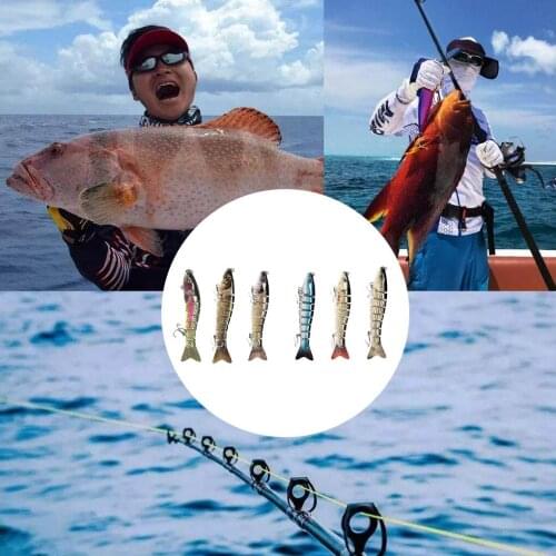 Fishing Bait Wobblers Bait Lure Jig Crank bait Fishing Multi-sectional Sinking Swimbait with Claw Barb Hook Fishing Tools