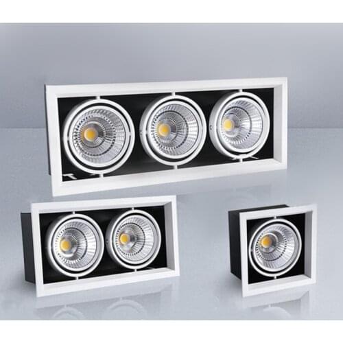 Modern Dimmable embedded COB LED downlight high power 10W 20W LED ceiling light AC90~260V LED ceiling light lighting