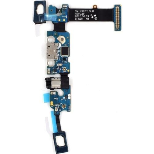 Cell Phone Replacement Part for Samsung Galaxy Note5 N920T Charging Port Plug Flex Cable + Earphone Jack + Microphone + Sensor