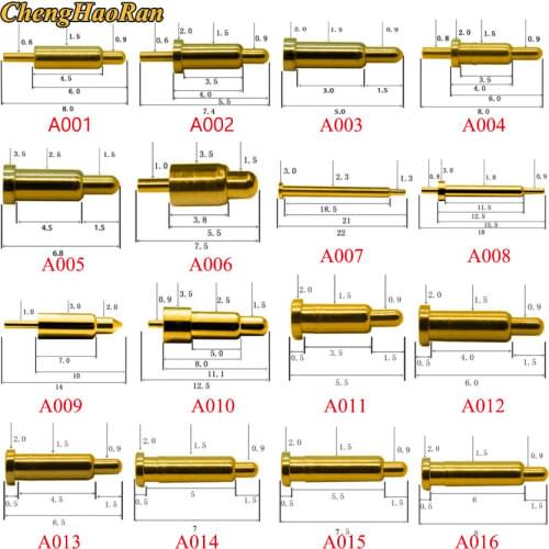 1PCS High Current Spring Loaded Pogo Pin Male Female Connector Power Heavy Current Battery Connector POGOPIN Header Charge 01-16