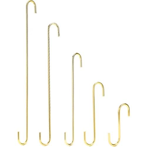 10 pcs/lot S Shaped Stainless Steel Hanging Hooks Metal Clothes Hangers Pant Rack